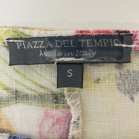 Floral Linen Oversized Top Lagenlook Beachy - Picture 6 of 10